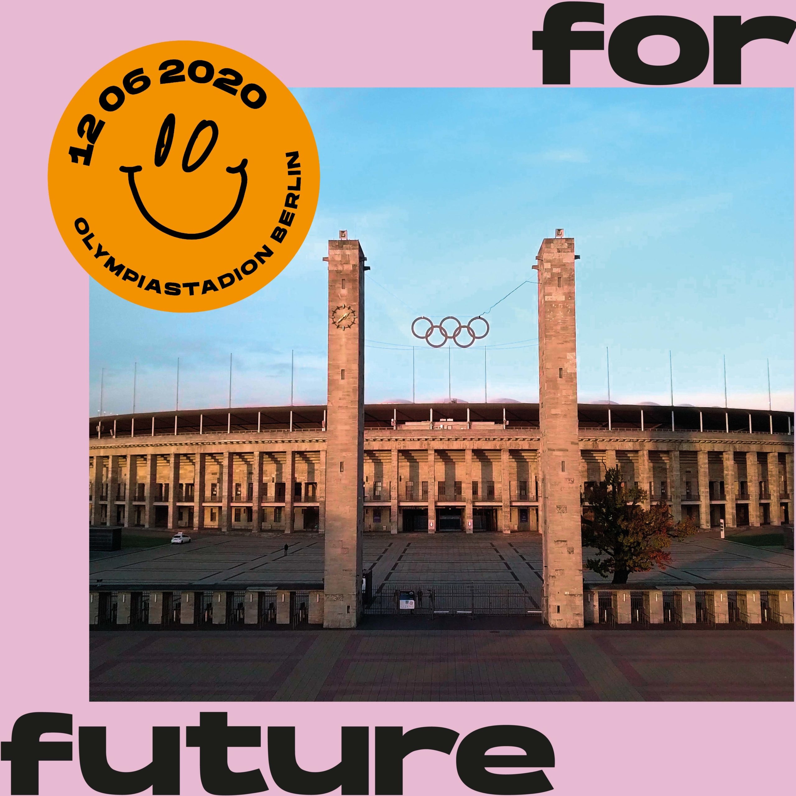 Olympiastadion Berlin, 12/06/2020 Olympia, 12062020 Olympia, Fridays for Future, Demokratie Event, 90.000 Bürger Olympiastadion, einhorn Olympiastadion