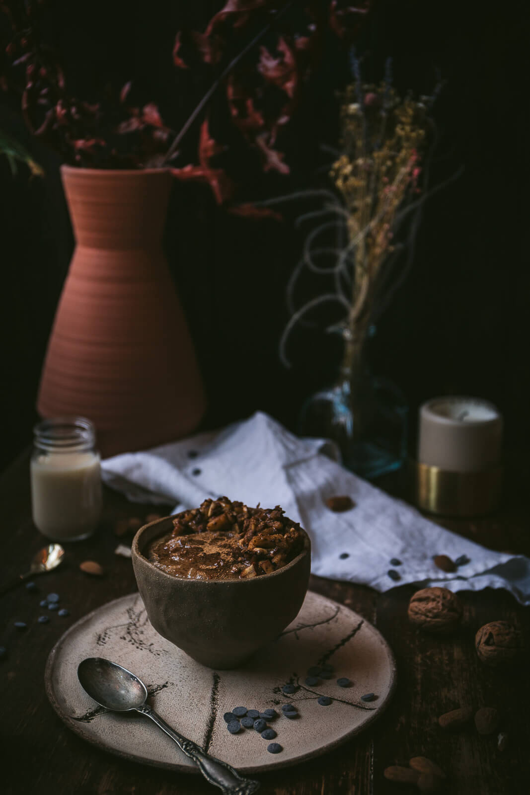 Dinkelgrießbrei mit Vanille und Apfel-Nuss-Topping - Mehr als Grünzeug