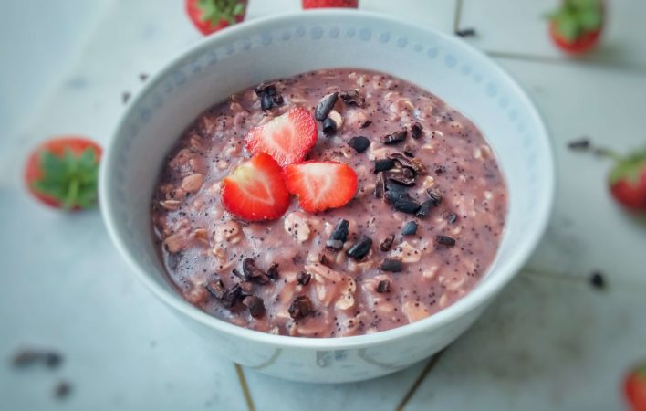 Erdbeer-Porridge