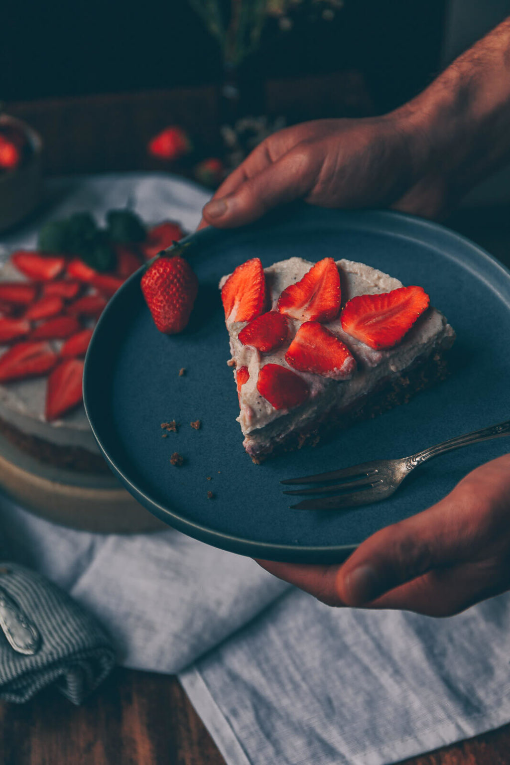 Klassischer Erdbeerkuchen mit Vanille-Quark-Creme - Mehr als Grünzeug Klassischer Erdbeerkuchen mit Vanille-Quark-Creme - Mehr als Grünzeug