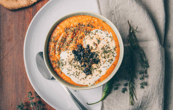 Linsensuppe, türkische Linsensuppe, vegane Linsensuppe, Linsensuppe mit roten Linsen, Linsensuppe, Suppe rote Linsen