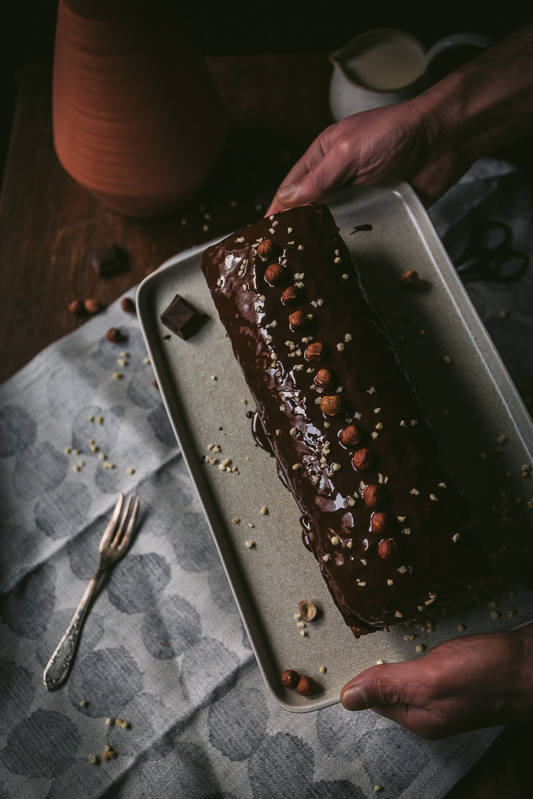 Nusskuchen, einfacher Kastenkuchen vegan, Kastenkuchen vegan, Nusskuchen vegan, Nuss-Kastenkuchen, veganer Kuchen, Trockenkuchen vegan