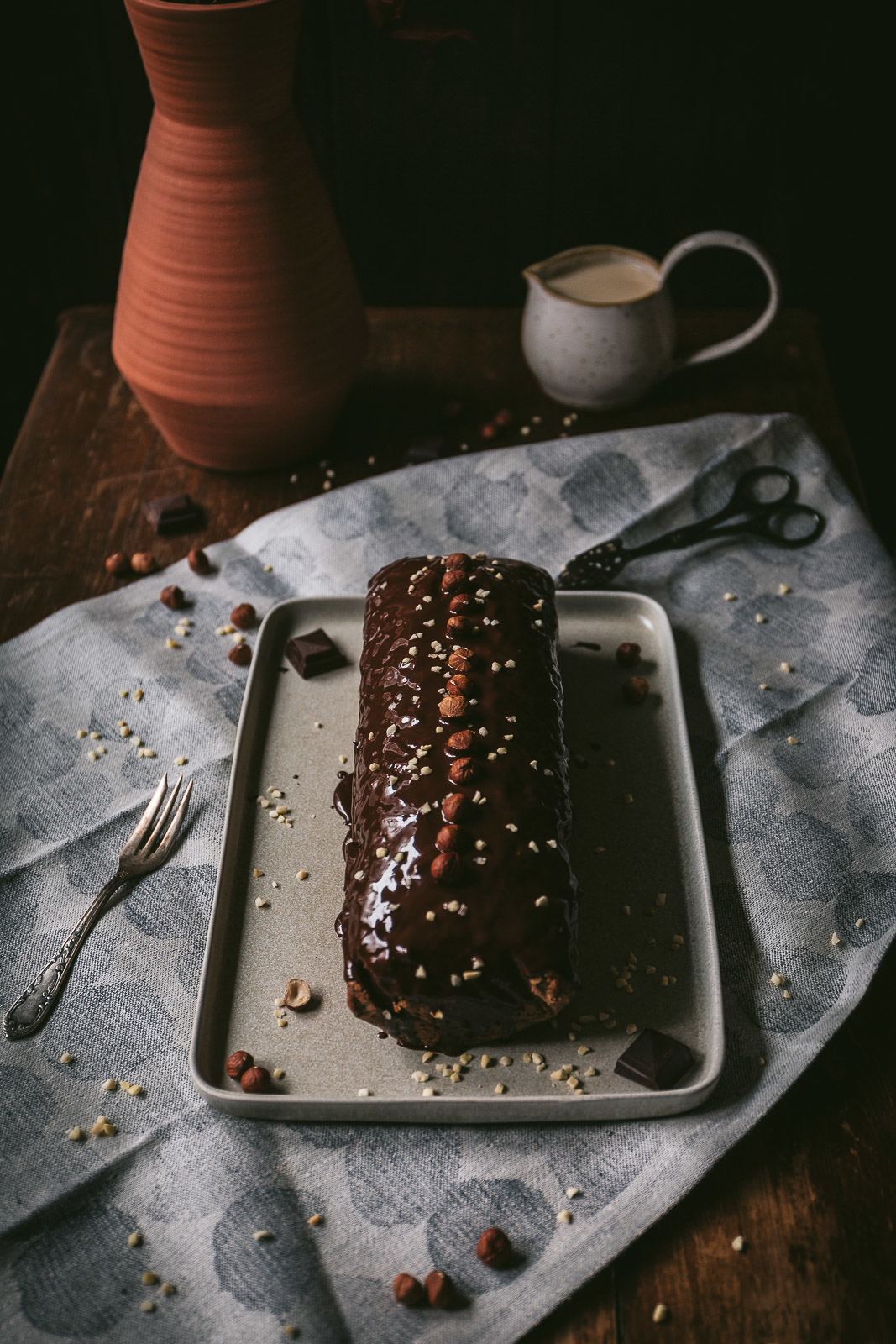 Nusskuchen, einfacher Kastenkuchen vegan, Kastenkuchen vegan, Nusskuchen vegan, Nuss-Kastenkuchen, veganer Kuchen, Trockenkuchen vegan