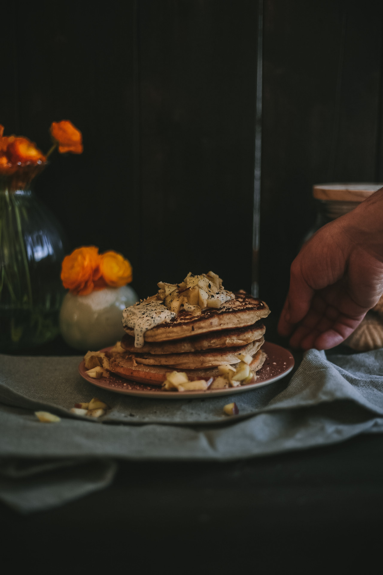 Pancakes, veggie Pancakes, Pancakes Grundrezept, Pancakes Rezept vegan, vegan Pancakes fluffig, Pancakes schnell vegan, Pancakes Baby Rezept, Baby led weaning Pancakes