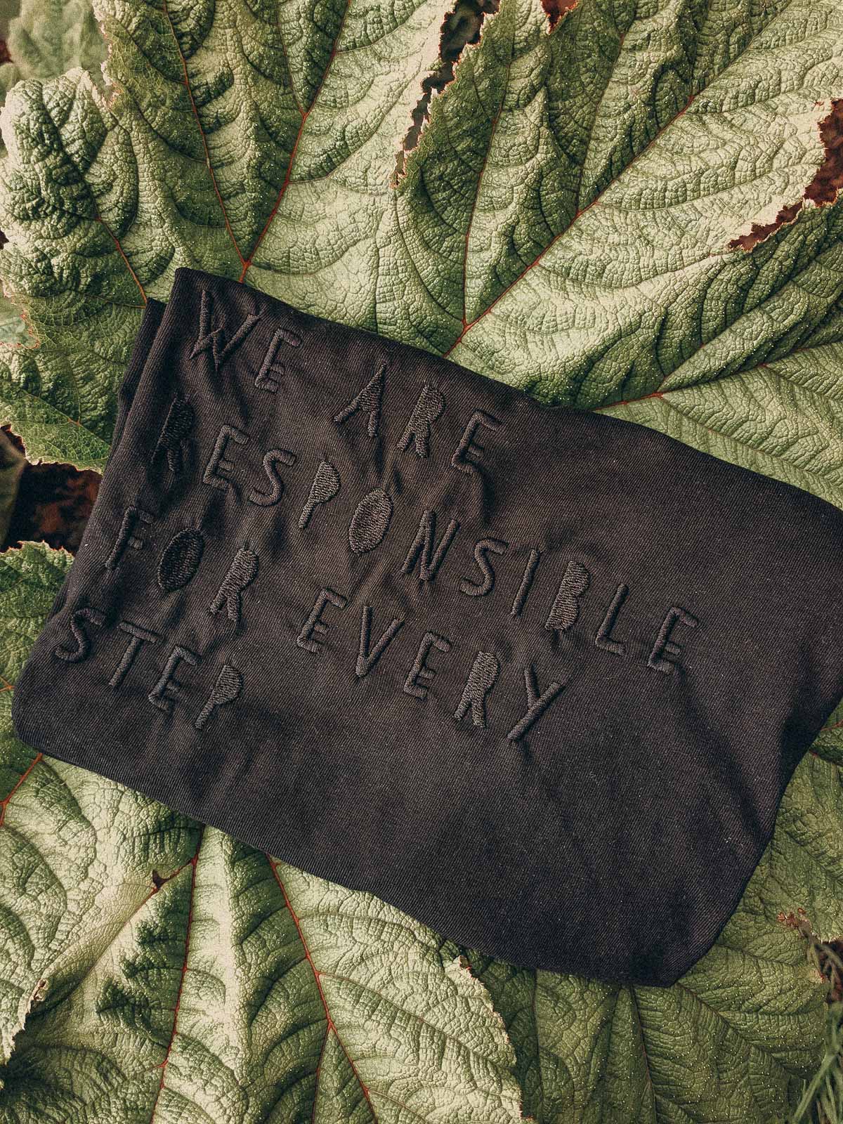 Wilding, verantwortungsvoll leben, jeder Schritt zählt, every step counts, we are responsible for every step