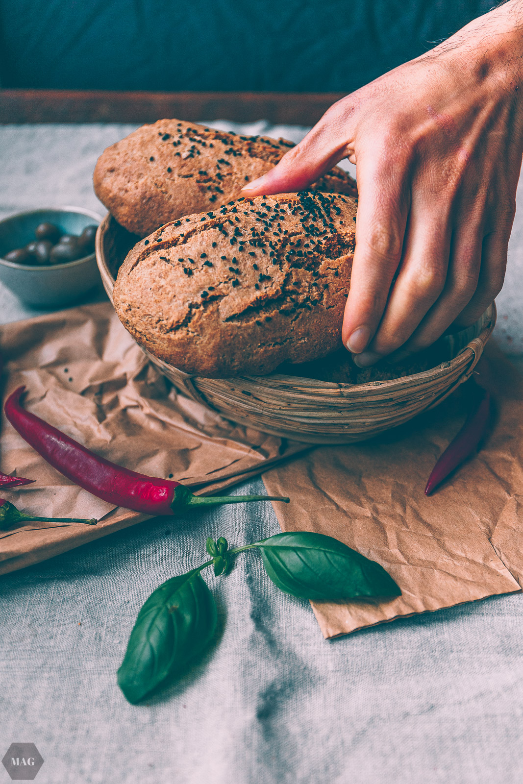 dinkel-tahin-brote, rezept brot, rezept brot mit tahin, rezept brot mit tahin, tahin brote, brötchen zum füllen rezept, pide rezept, rezept brottaschen