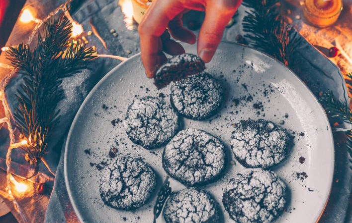 schoko-wölkchen, Schoko Kekse, vegan schoko Kekse, vegane Schokoladenkekse, vegane Weihnachtskekse, Kekse Weihnachten vegan, Kekse Weihnachten ohne Ei