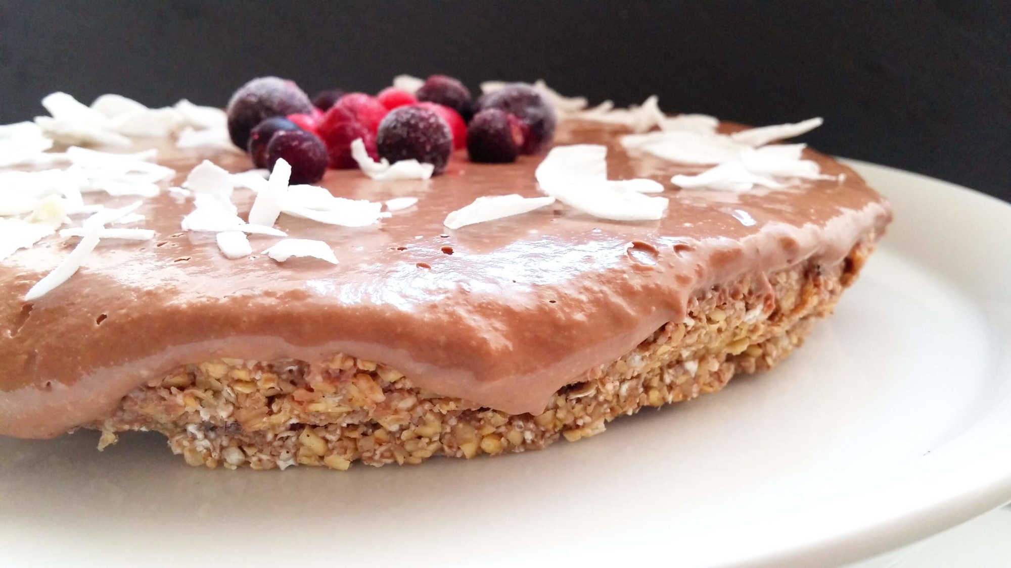 No bake Schokoladentorte mit Keksboden